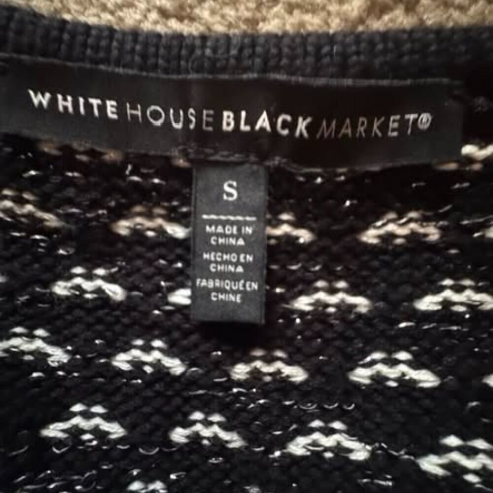 BLACK/WHITE SWEATER - Picture 5 of 6